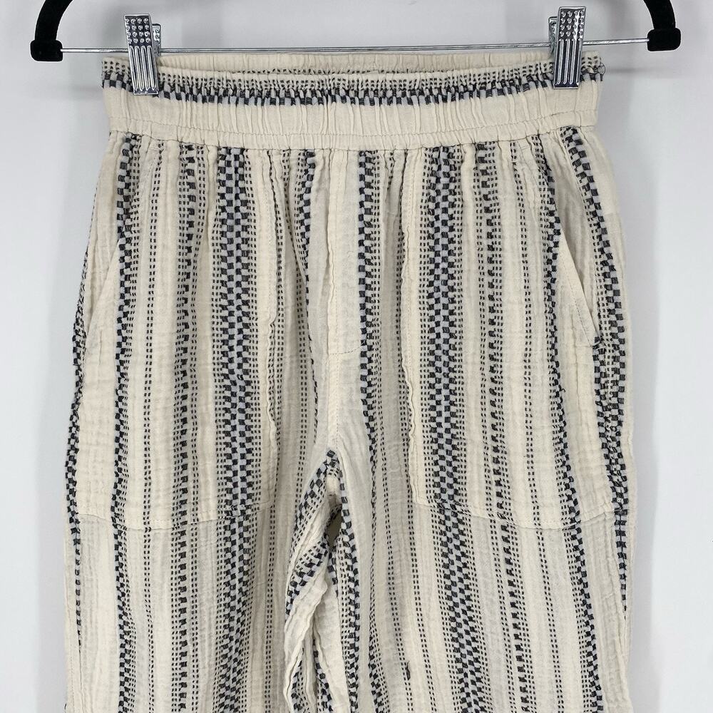 Madewell Lightspun Balloon Pants Stripe Pull On Cotton XXS - Picture 5 of 10